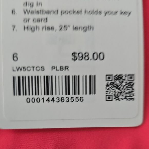 NWT Lululemon Align High-Rise Pant 25" Pale Raspberry Size 6 - Picture 3 of 8